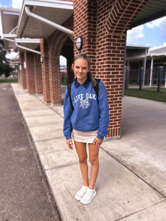 LO FLORAL BOW SWEATSHIRT