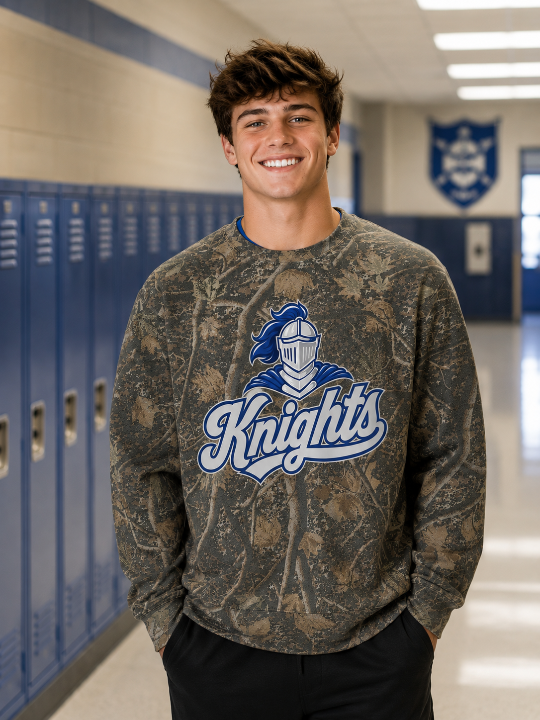 Knights Camo Crewneck Sweatshirt