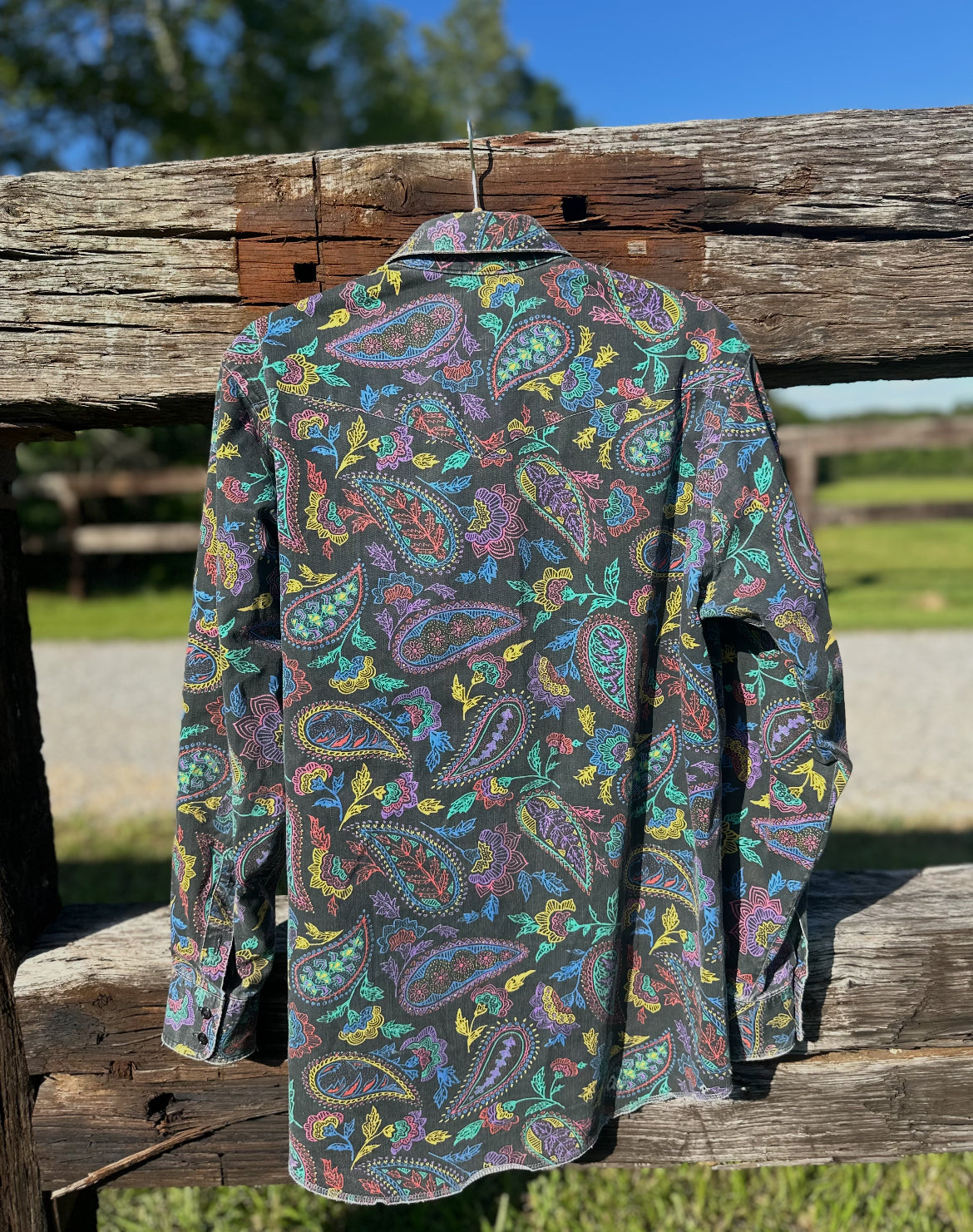 Vintage Paisley Button Up