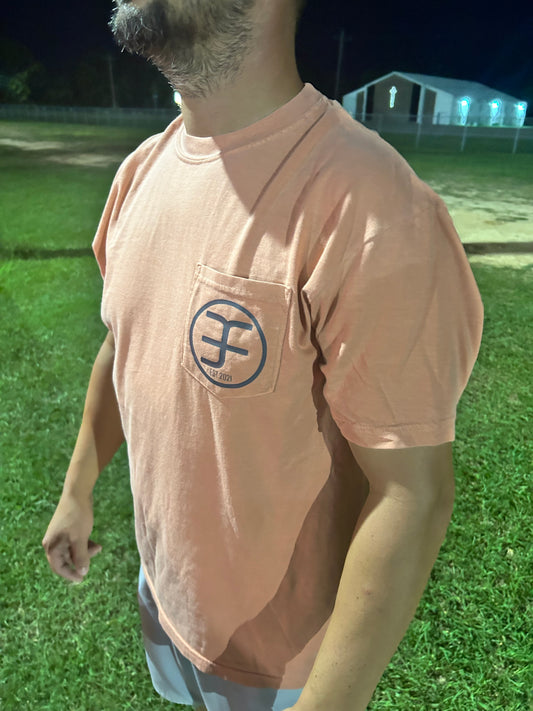 RUST EF POCKET TEE