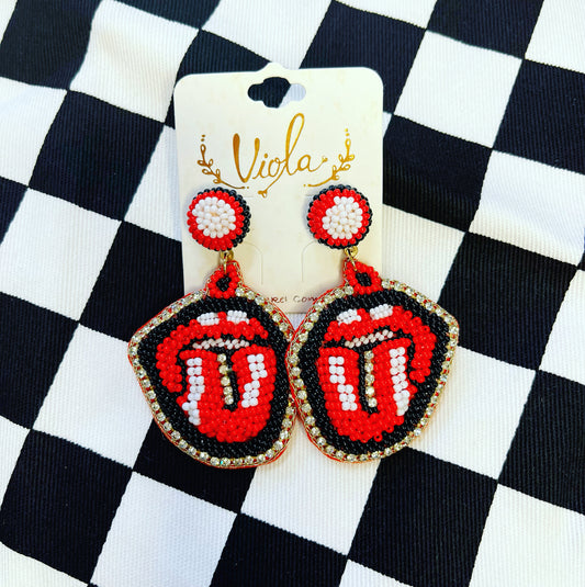 Rolling Stones Earrings